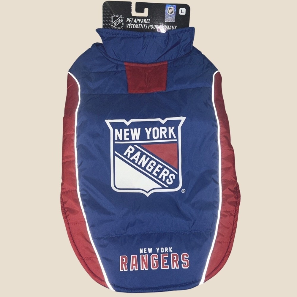 Pets‎ First NHL PET Warming Sports Jacket Dogs Puffer Vest New York Rangers